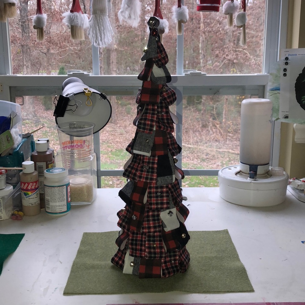 Handmade Fabric Christmas Tree